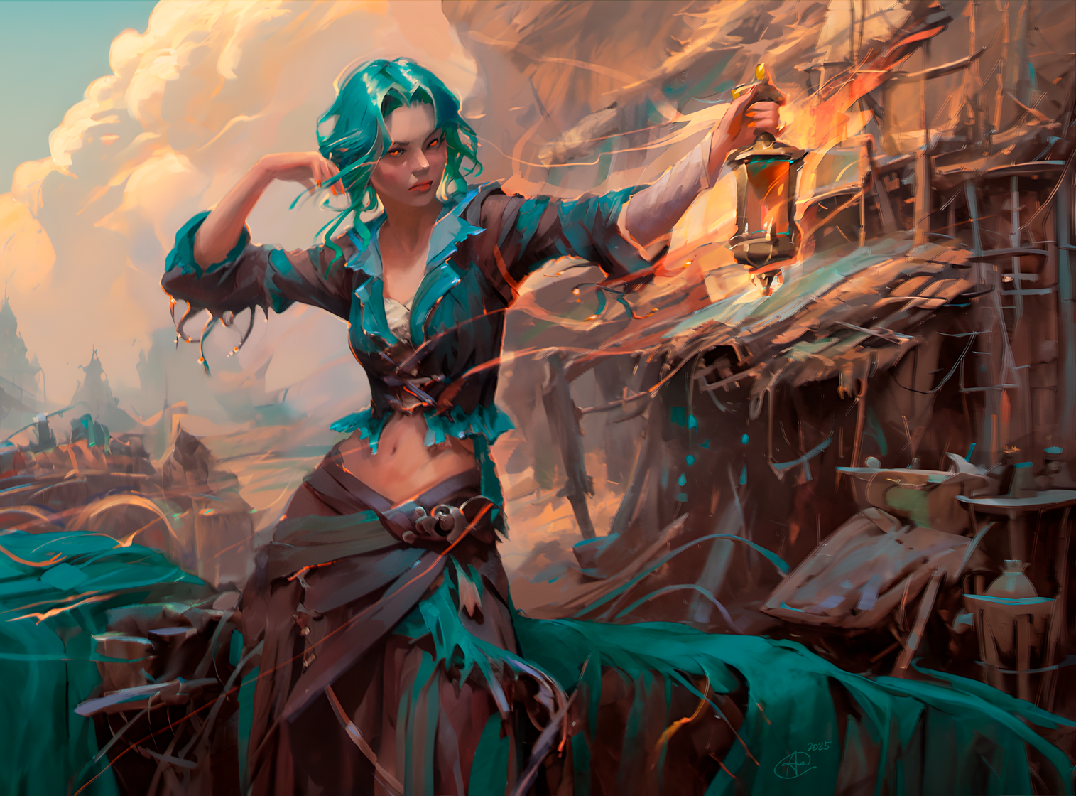 Пиратка фэнтези постапокалипсис