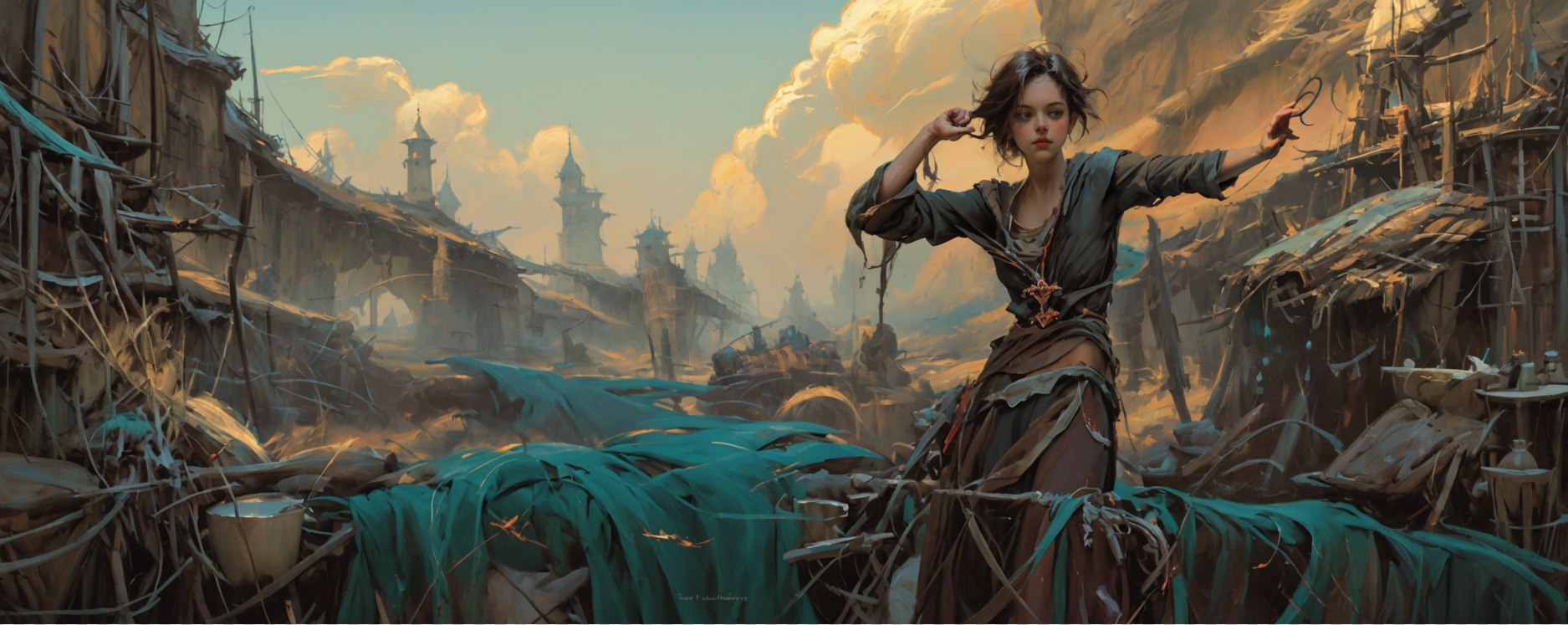 Пиратка фэнтези постапокалипсис