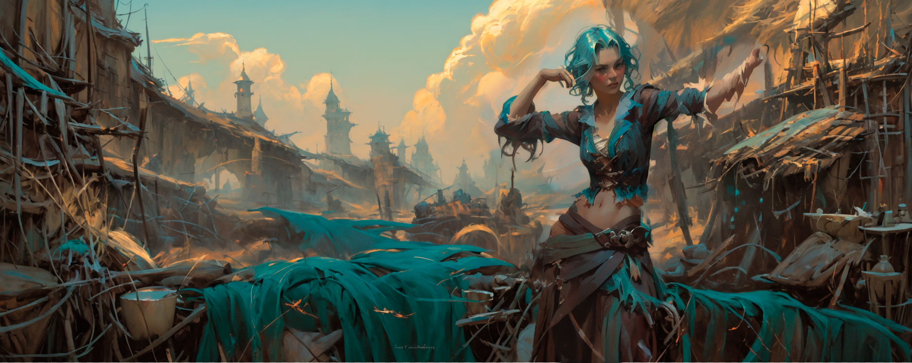 Пиратка фэнтези постапокалипсис