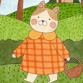 иллюстрации с кошечкой 