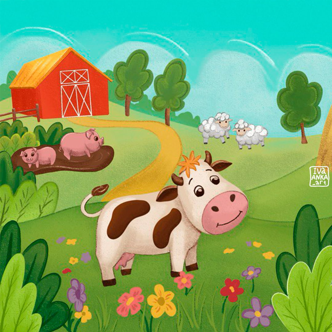 Иллюстрация для тактильной книги