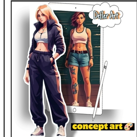 Character design and concept art 