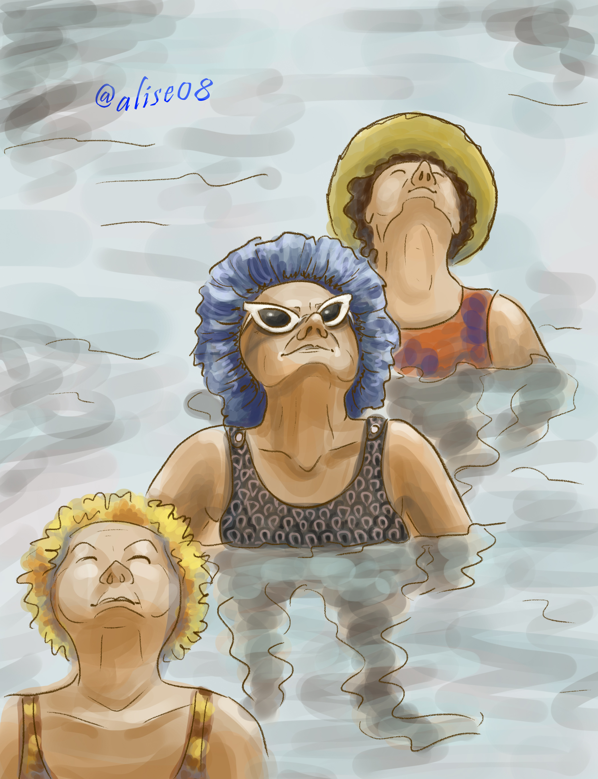 Скетчи по референсам в диджитал