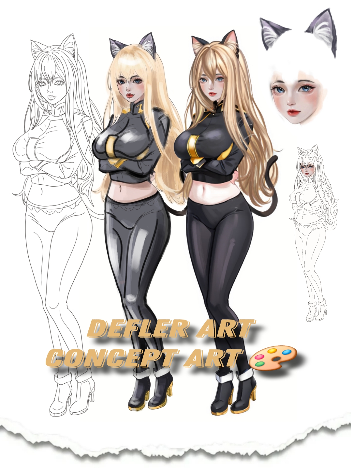 Character design kitty lady Woodzy