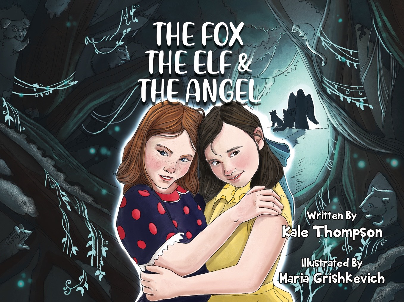 Обложка для детской книги "Лис, Эльф и Ангел"