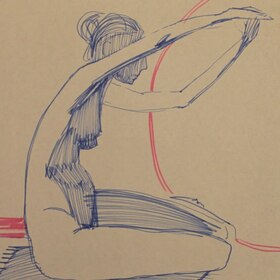 Наброски фломастером