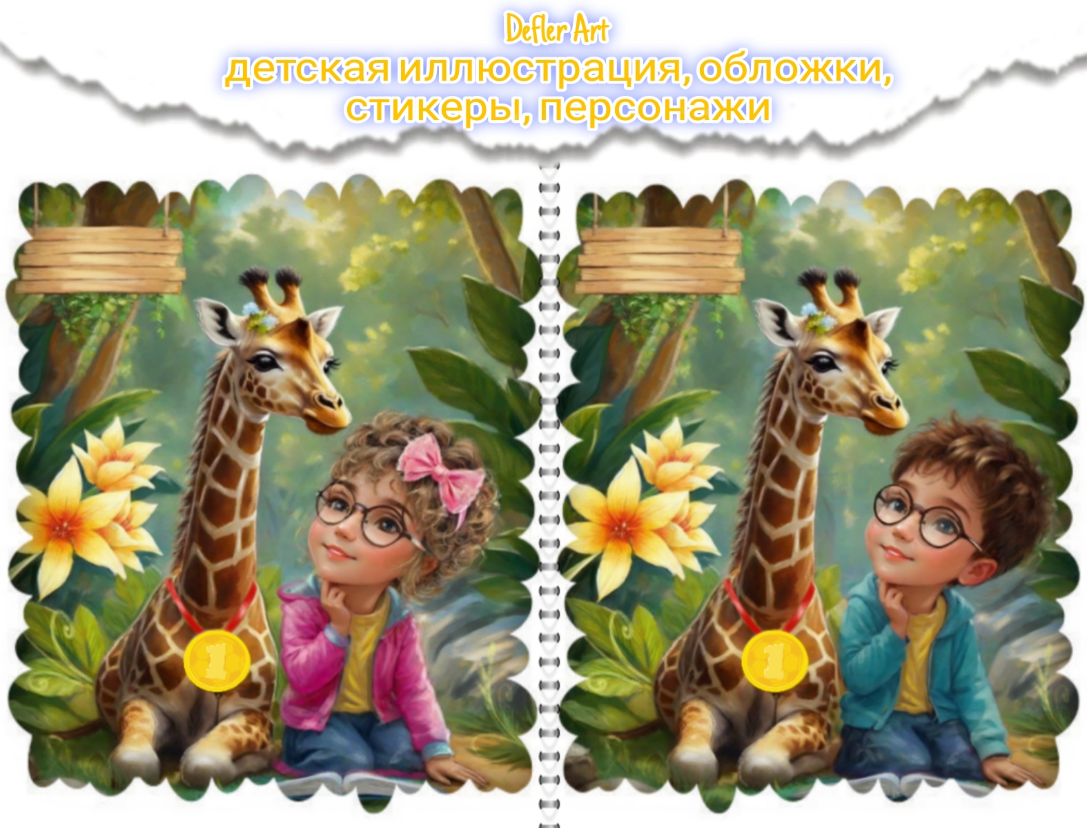 Children book illustration обложки для тетрадей