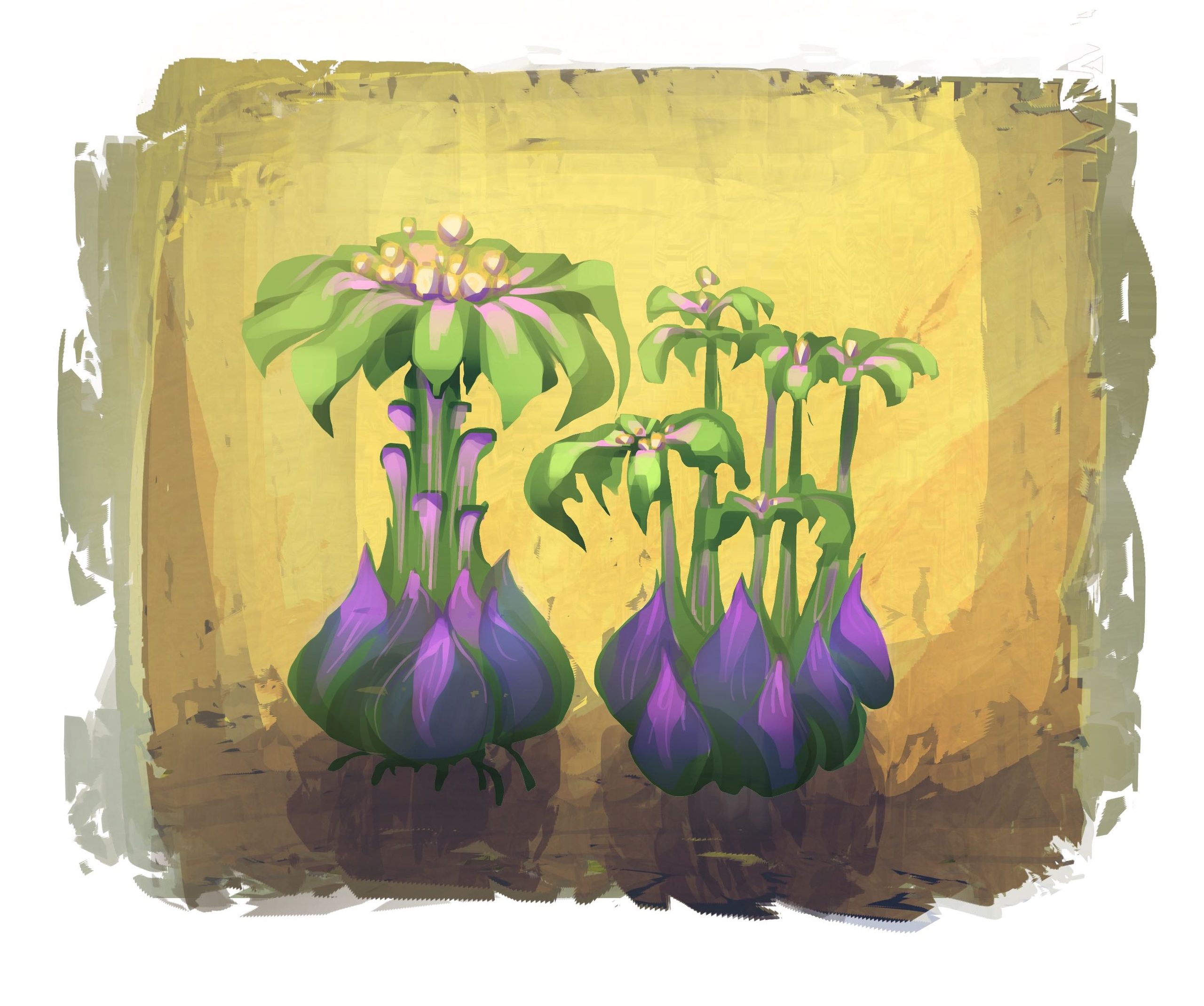 Практика-скетчи, деревья-растения