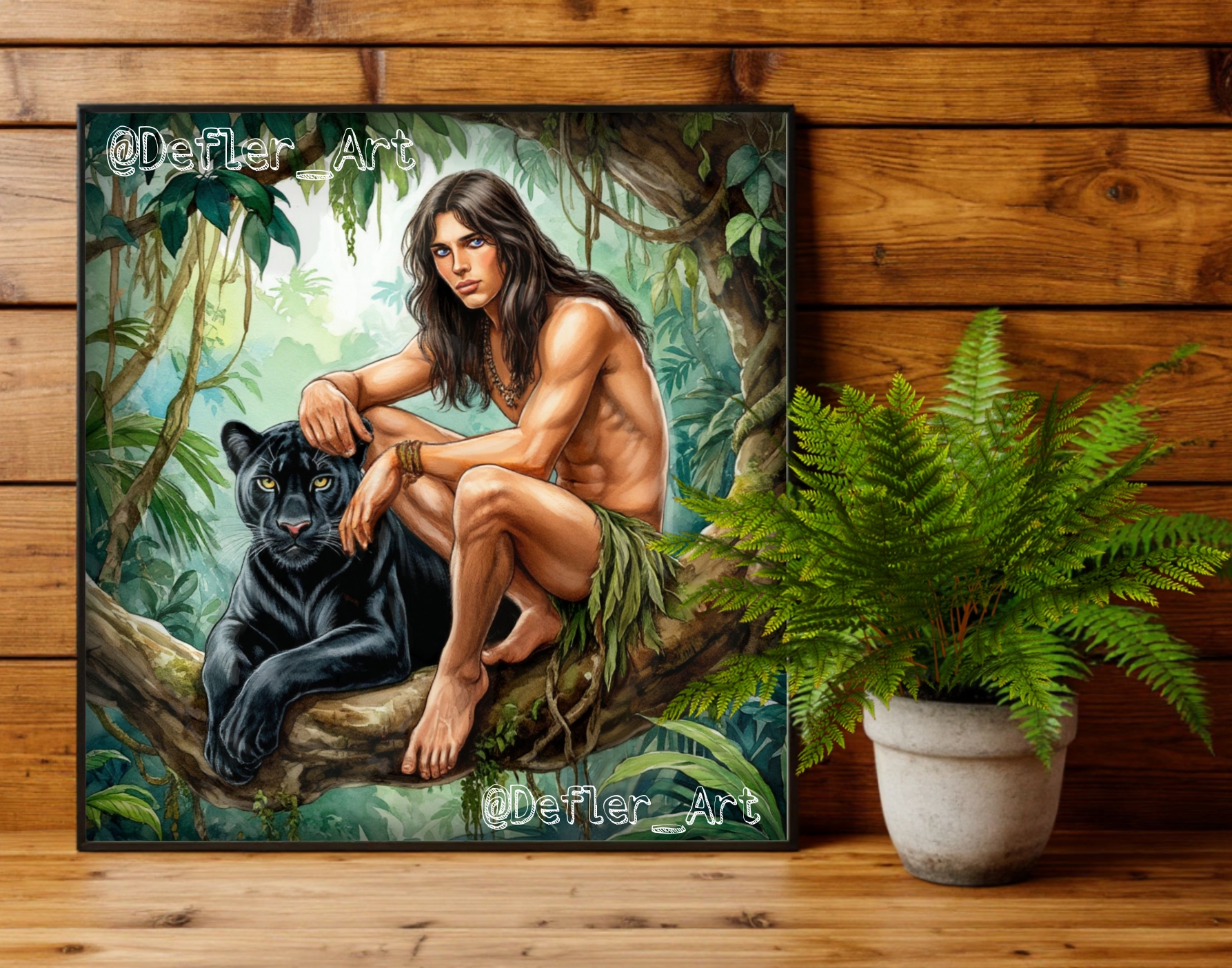 Погрузилась в микс техник: карандаш, акварель и диджитал