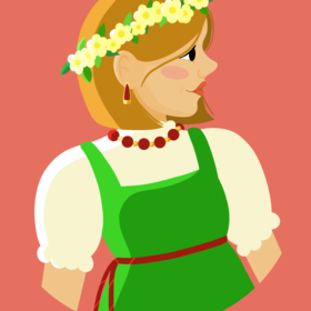 Стилизованные портреты | Мальчик и девочка