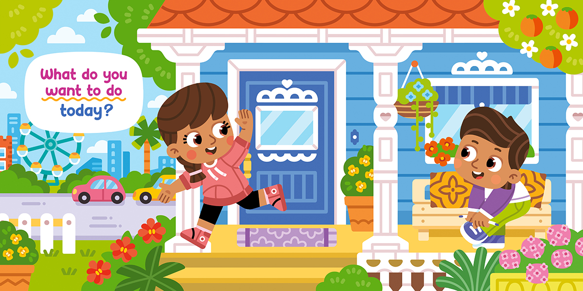 Активный отдых и спорт. Для проекта именных детских книг.