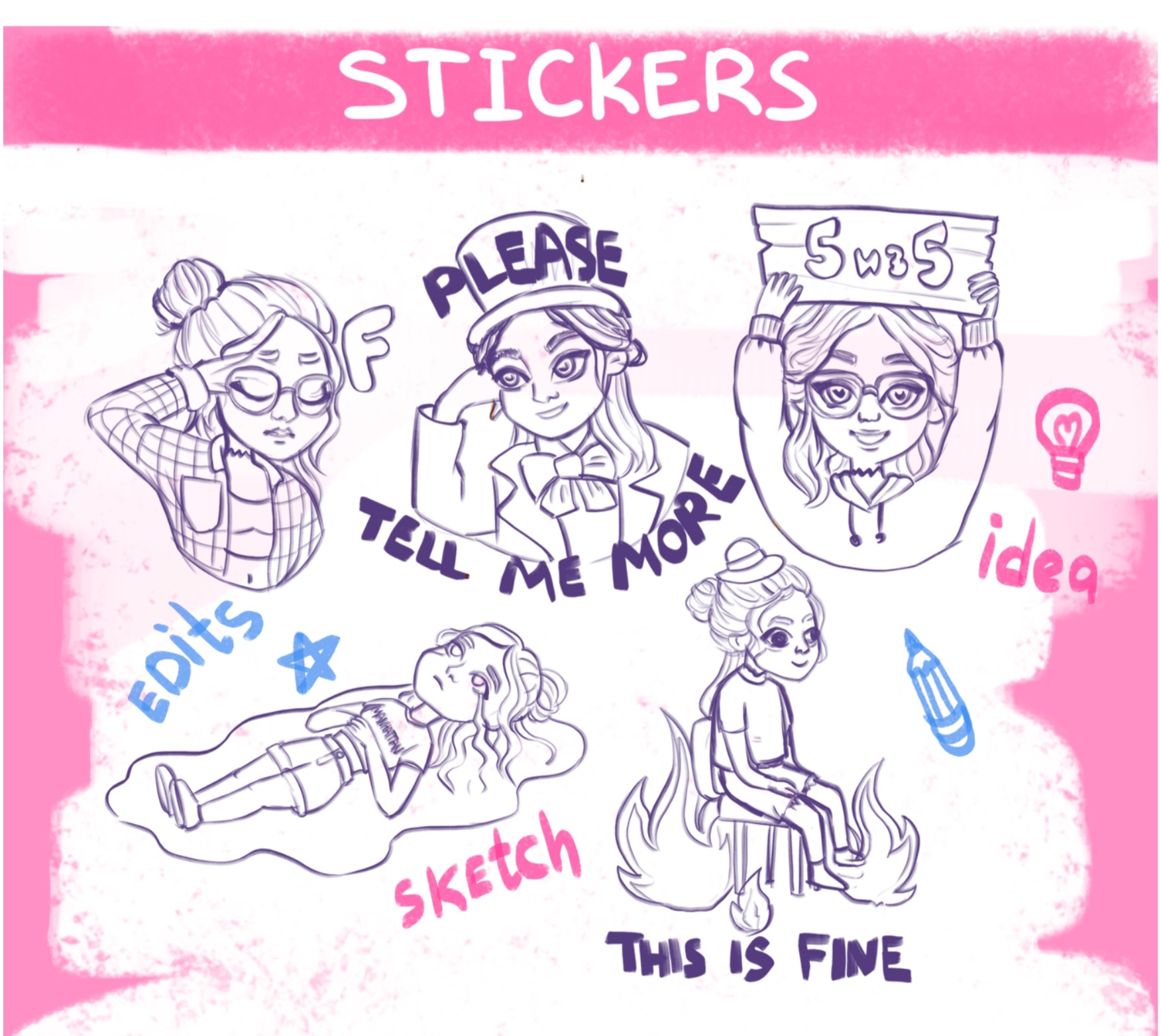 Стикерпак для Репетитора по английскому