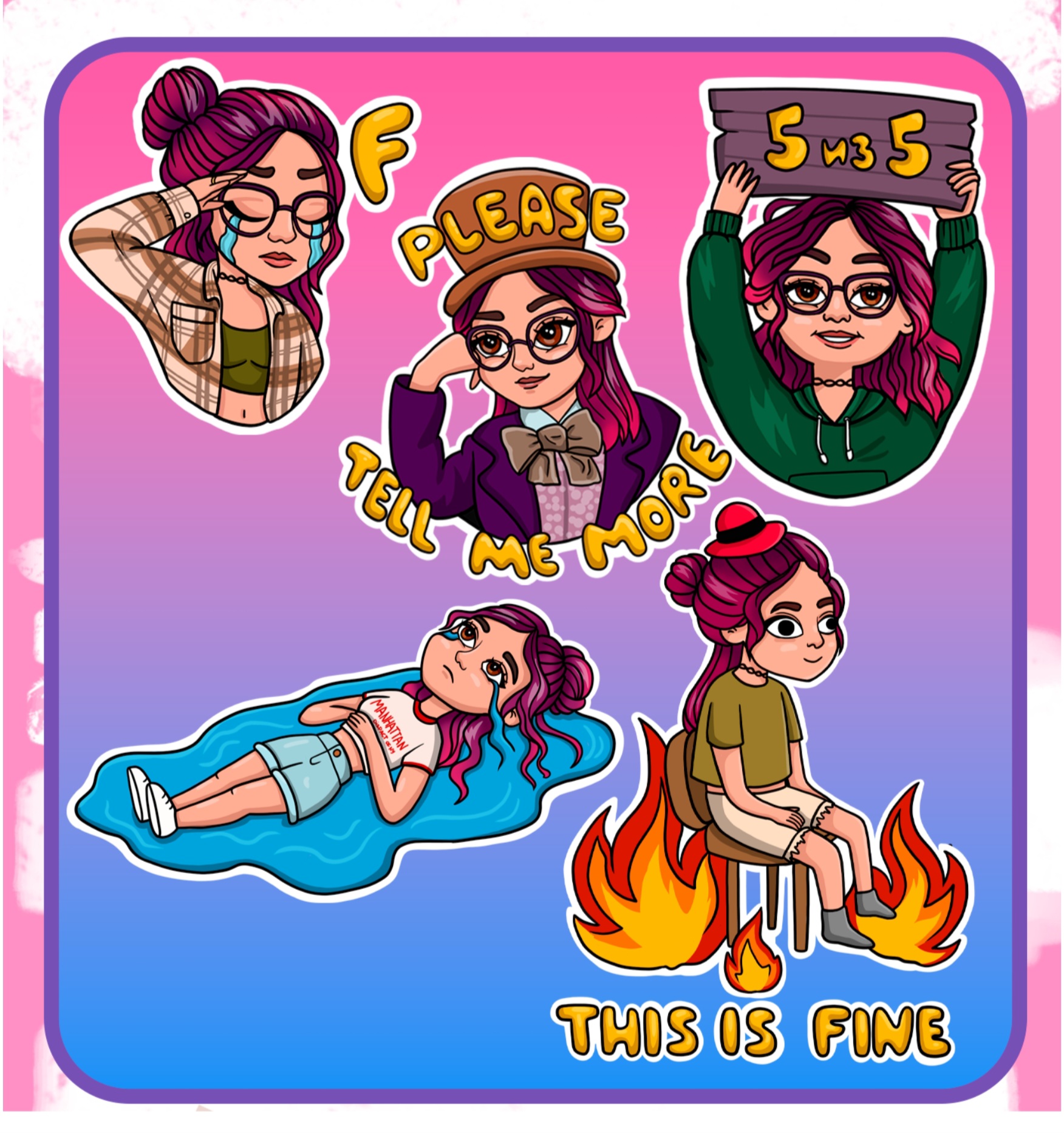 Стикерпак для Репетитора по английскому