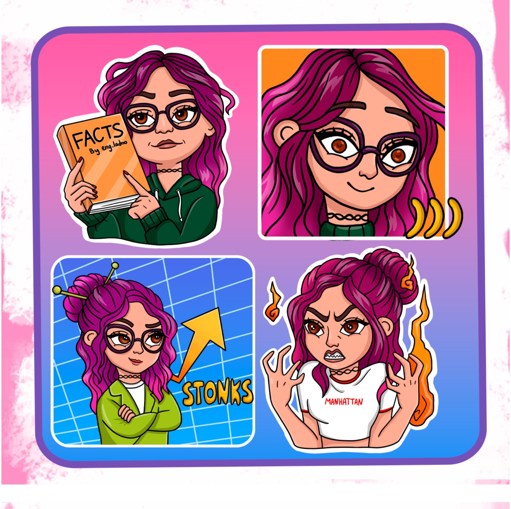 Стикерпак для Репетитора по английскому