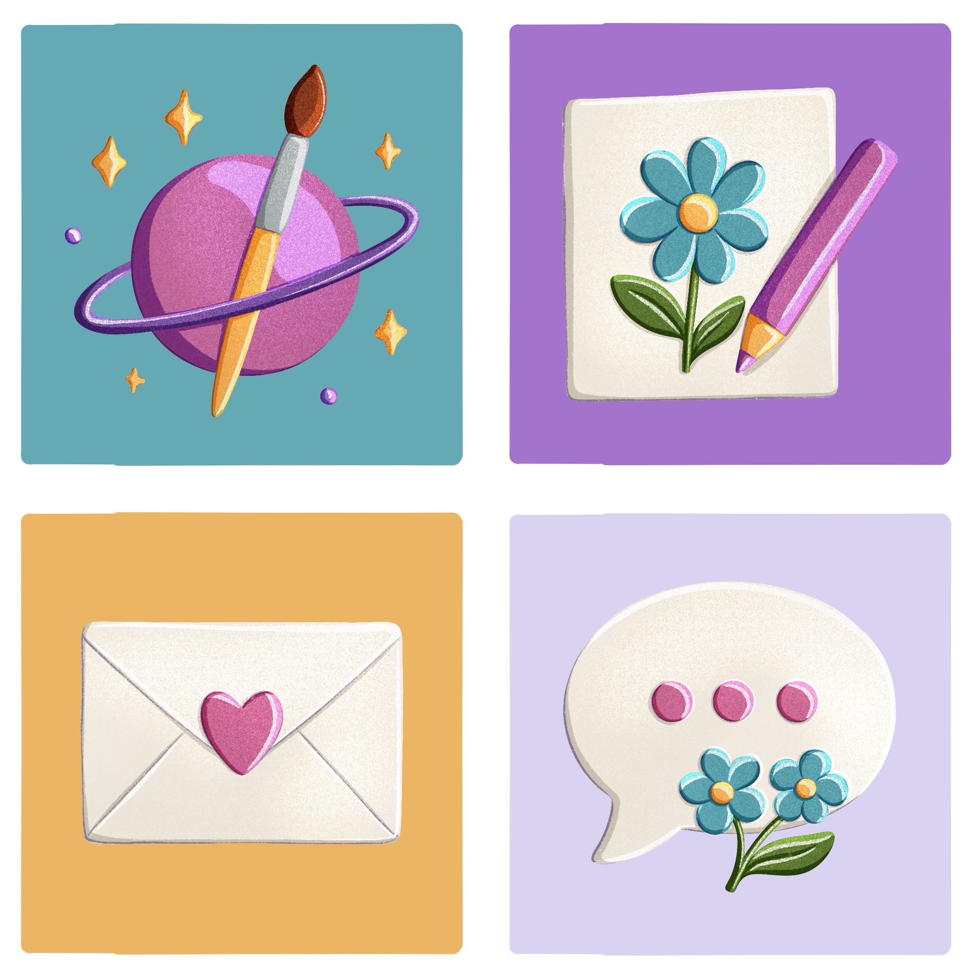 Набор иконок для творческих