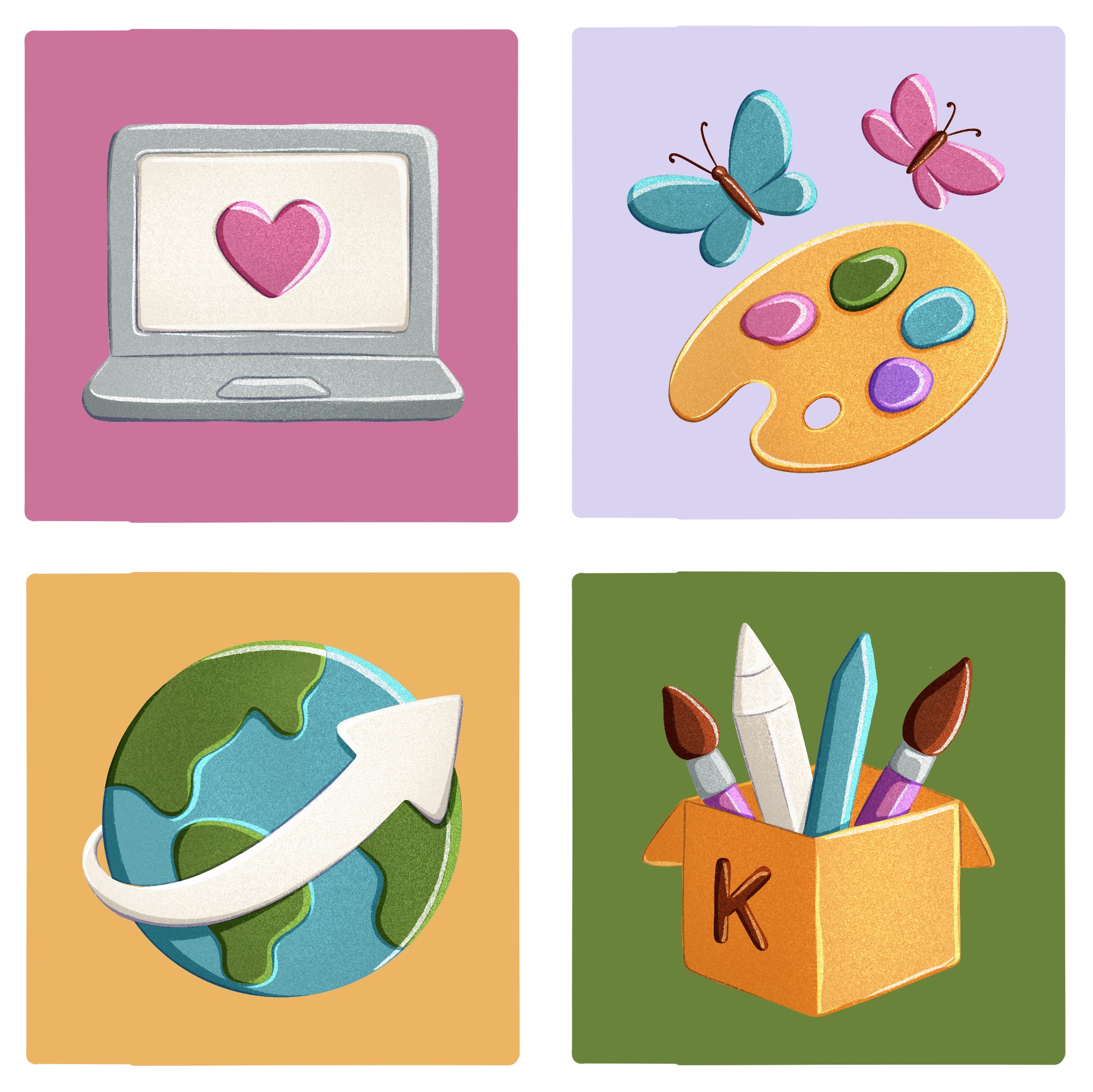 Набор иконок для творческих