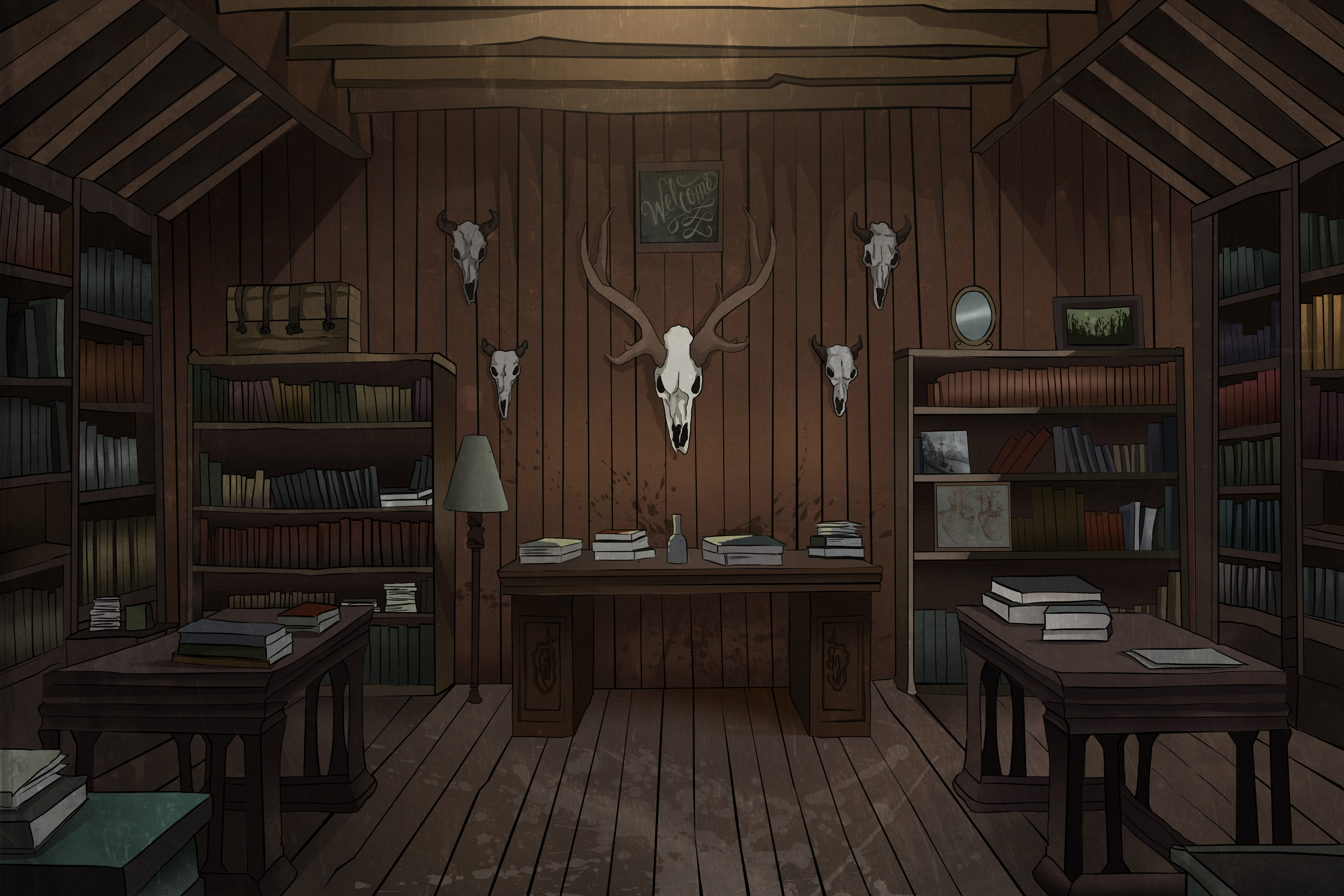 Фоны и персонажи для визуальной новеллы