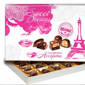 Оформление упаковки конфеты РотФронт 14 февраля