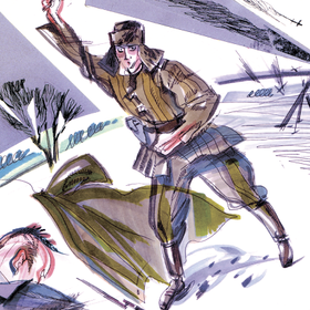 иллюстрация к поэме А.Твардовского Василий Теркин