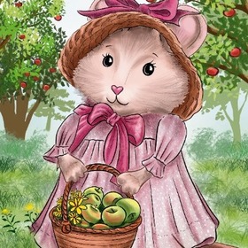 Иллюстрации для моей детской книги "Мышка Мия"