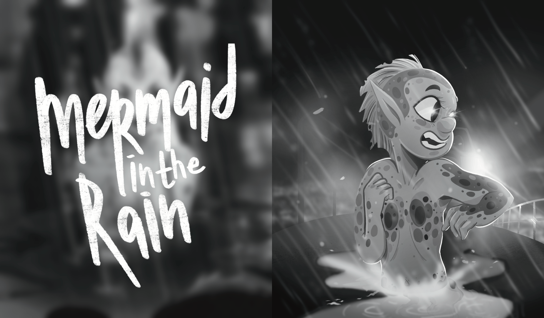 Mermaid in the Rain / Illustration series