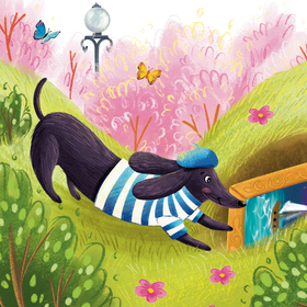 Такса Ложка и пастушья овчарка Борщ