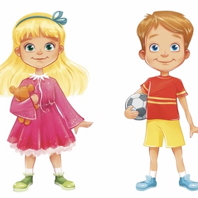 Персонажи для детского логопедичнского пособия