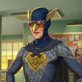 Супергерой "Филин" и его фанат-подражатель)