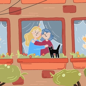 Иллюстрация для лендинга благотворительного проекта