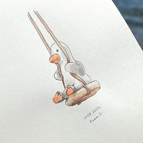 Акварельные скетчи