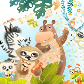 Иллюстрации к книге "I love christmas’ для изд-ва Clever