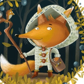 Серия иллюстраций для календаря- Волшебный лес