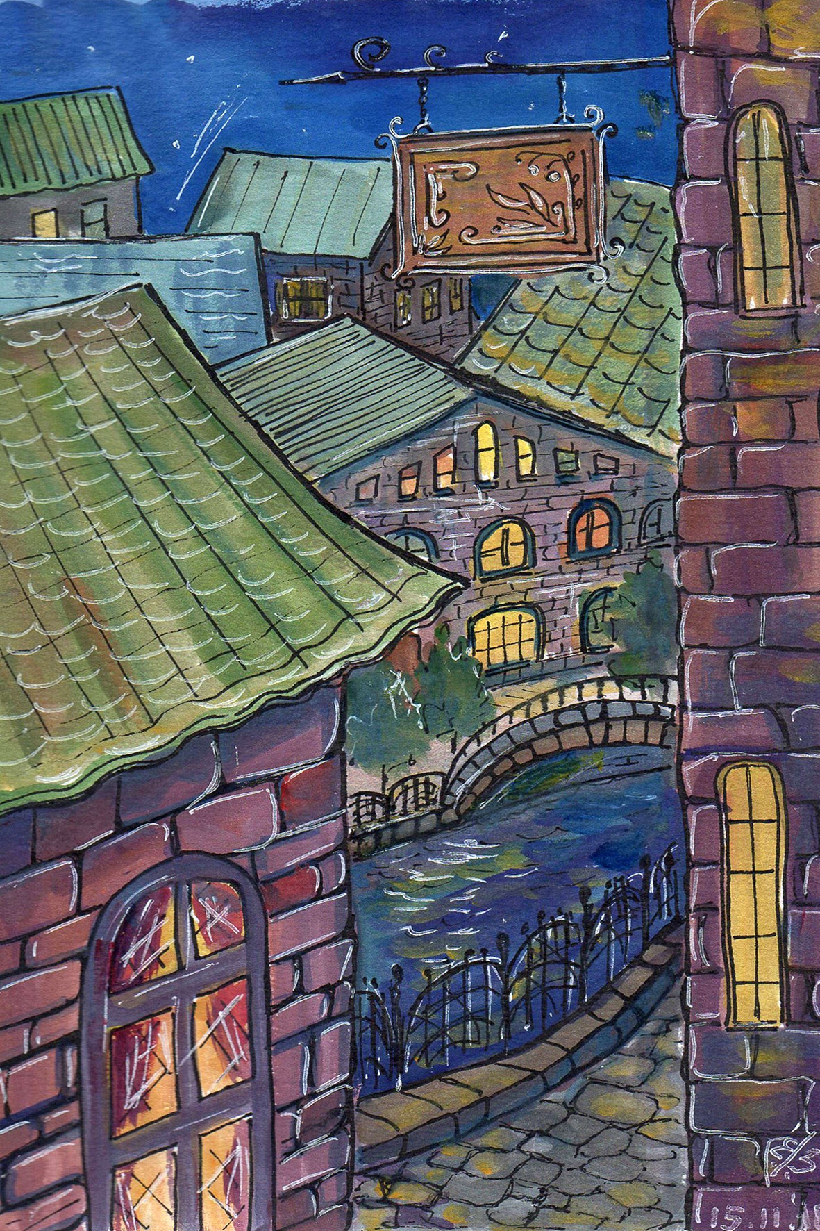 Акварельные города