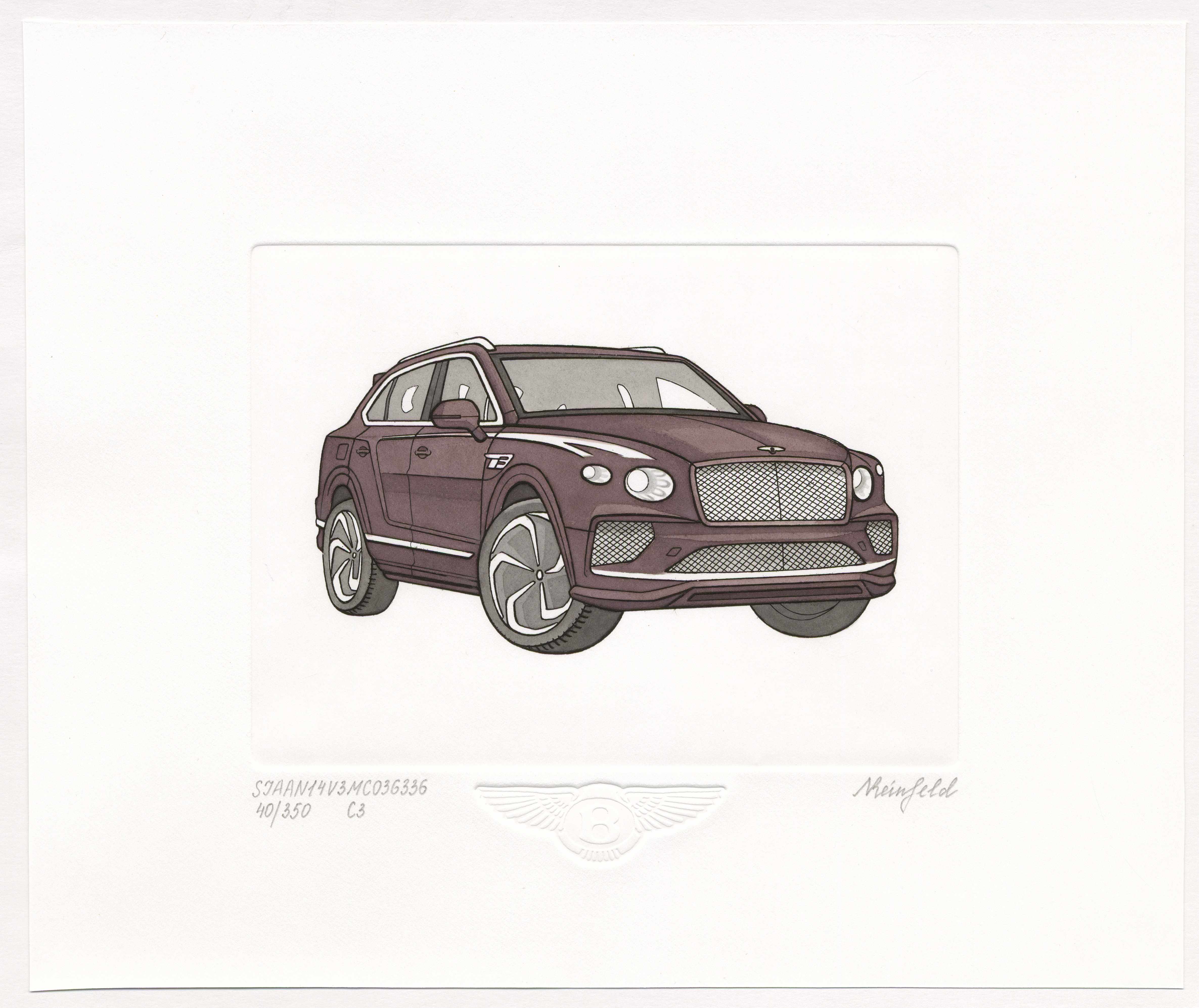 Офорты для Bentley Motors