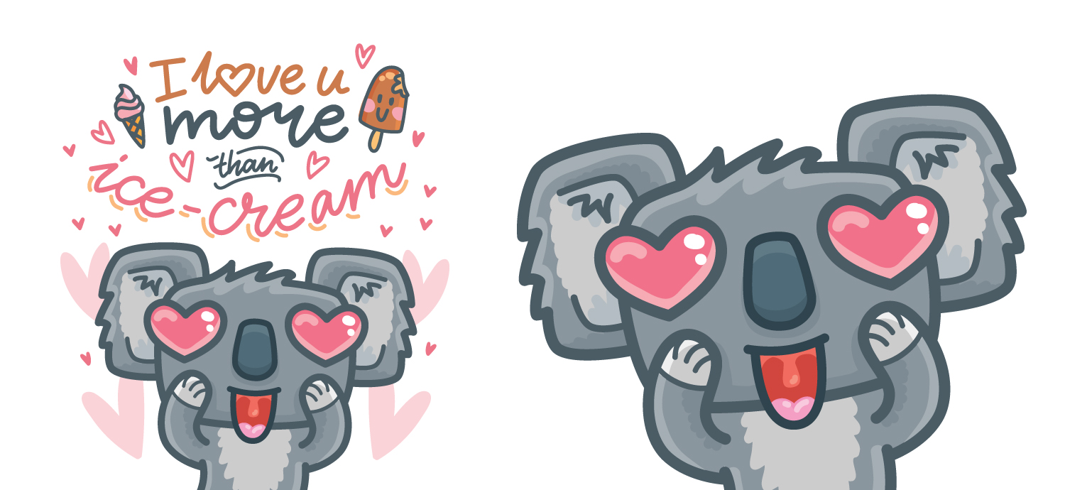 Милый персонаж Коала для упаковки влажных салфеток Delicare