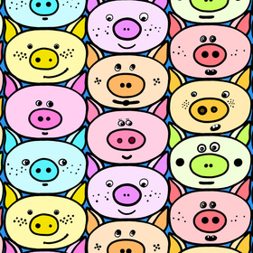 Паттерн из хрюшек