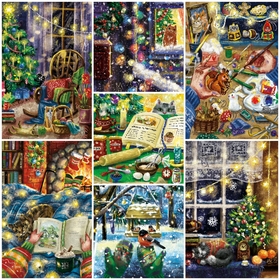 Серия открыток "В ожидании новогоднего чуда"