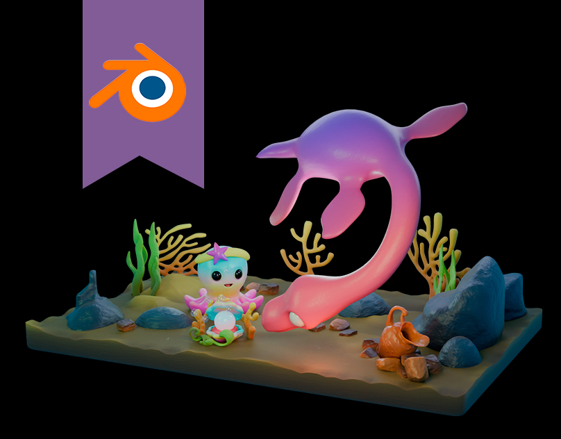 3D-иллюстрация "Аквариум"