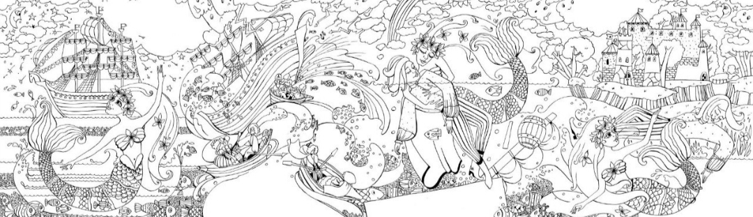 Раскраска про русалочку