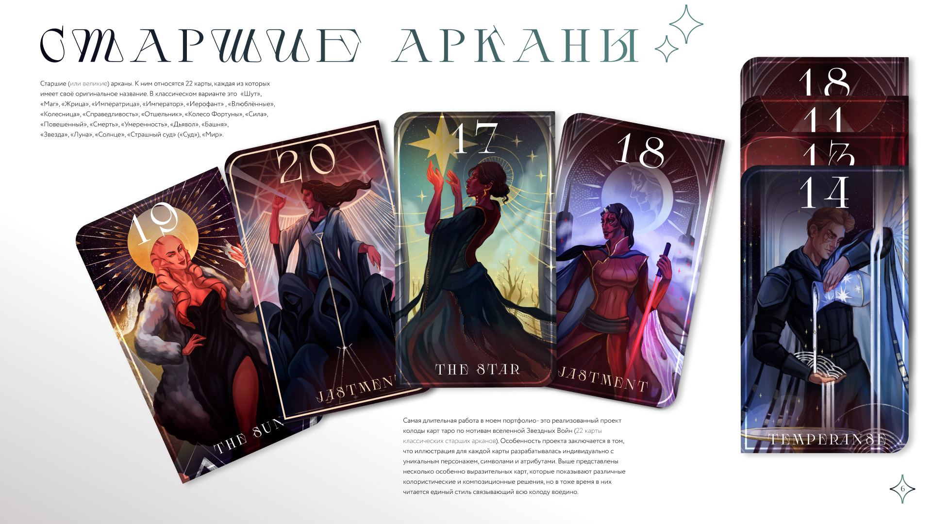 Портфолио с любимыми работами❤︎