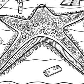 Раскраска рыбная антистресс