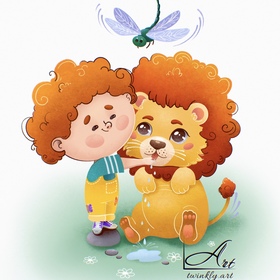 Иллюстрация для детского сборника рассказов 