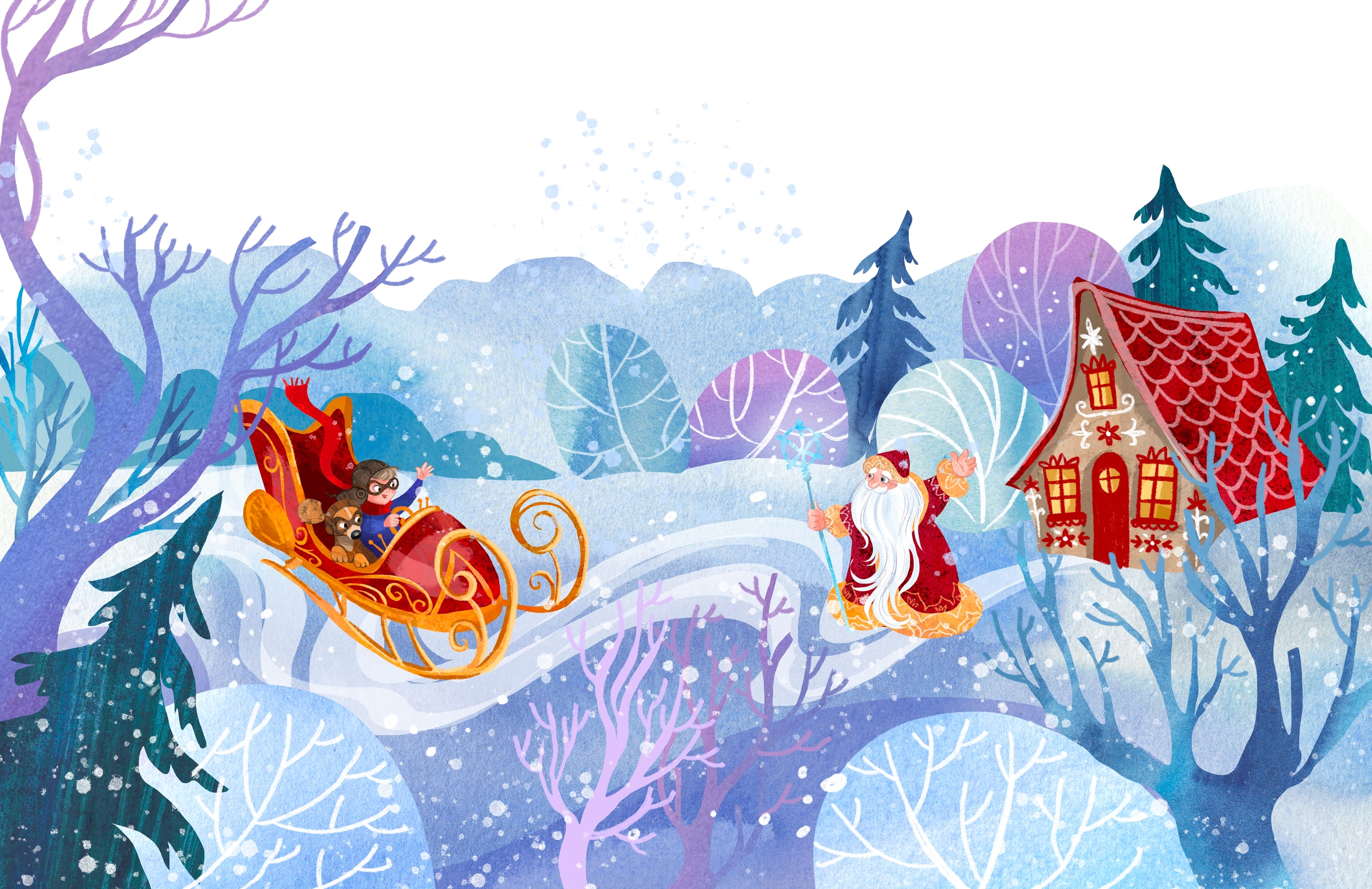 Иллюстрации к книге "Чудо-сани"