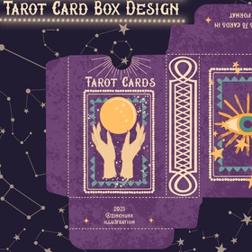 Tarot cards box design 