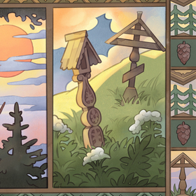 Русский фольклор открытки