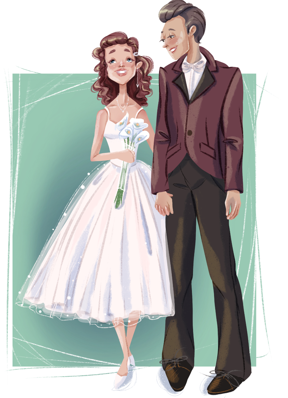 Парочки на свадьбе