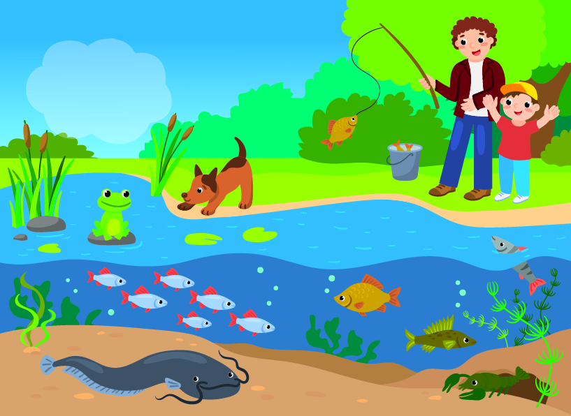 Стикербук "Я изучаю подводный мир" для издательства Я могу