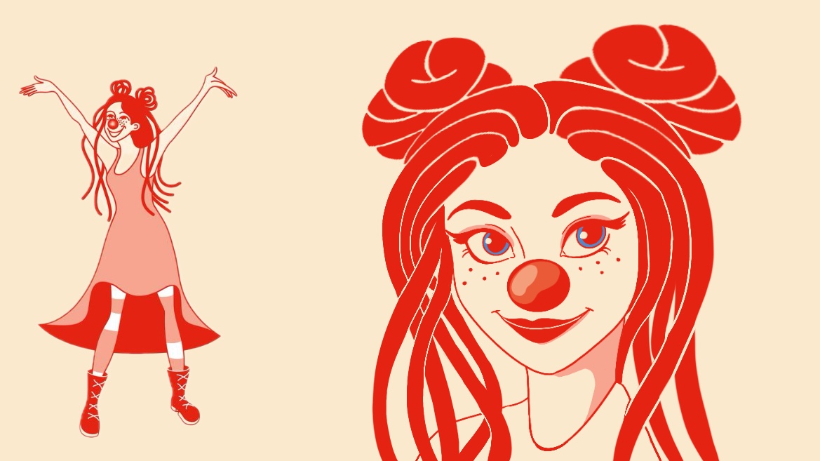 Разработка персонажей для комикса "Клоун рядом"