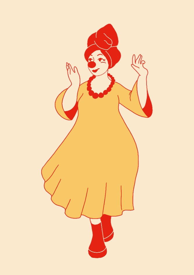 Разработка персонажей для комикса "Клоун рядом"