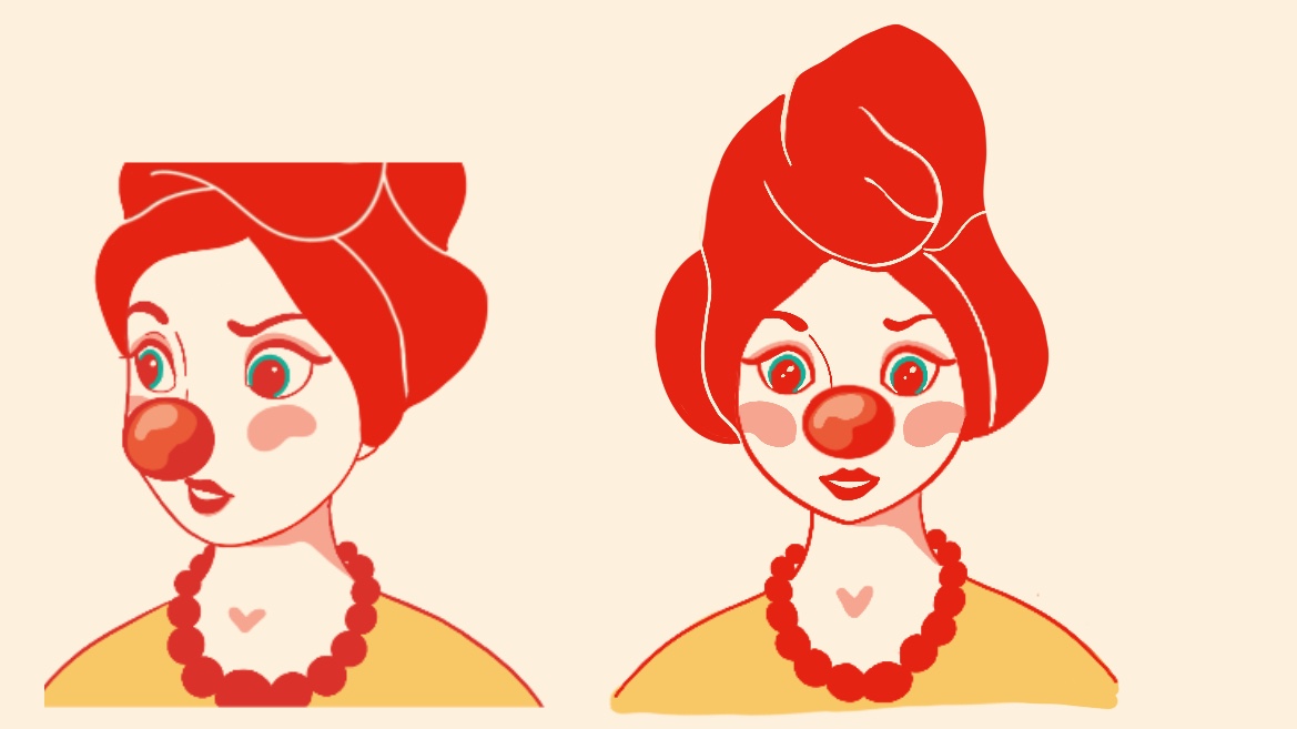 Разработка персонажей для комикса "Клоун рядом"